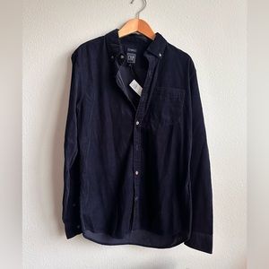 GAP: CORDUROY LONG SLEEVE BUTTON DOWN